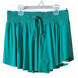 All in Motion Green Pleated Skort Drawstring Waist Small Tennis Pickleball